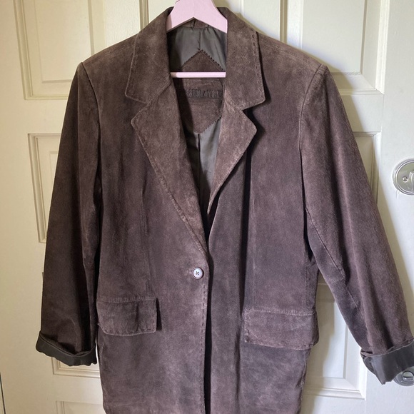 100% Suede Unisex Jacket. Preston &York - Picture 3 of 6